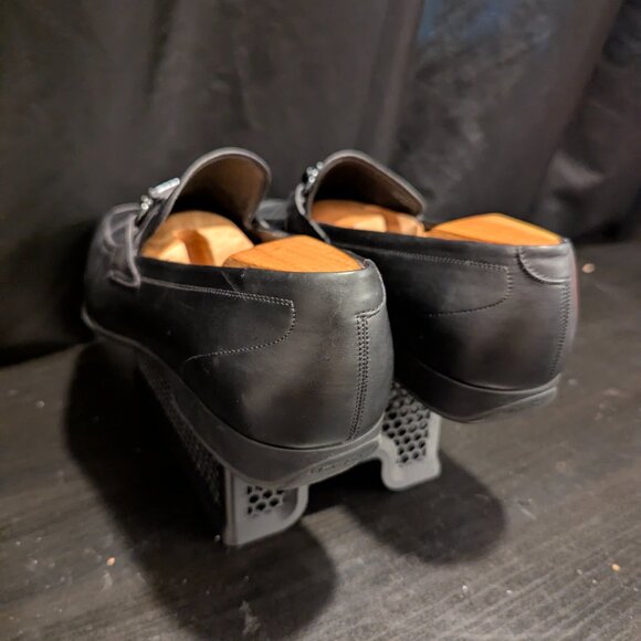 Salvatore Ferragamo Black Leather Gancini Bit Loafers, Size 11D No Box main image 9